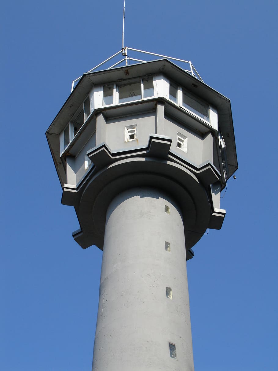 ddr, torre de la frontera, mar báltico, kühlungsborn, frontera, históricamente, torre de vigilancia, barrera, república federal de alemania, cielo