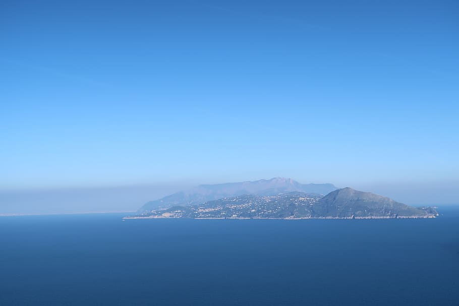 capri, amalfi, itália, mar, costa, mediterrâneo, litoral, água, rochoso, precipício