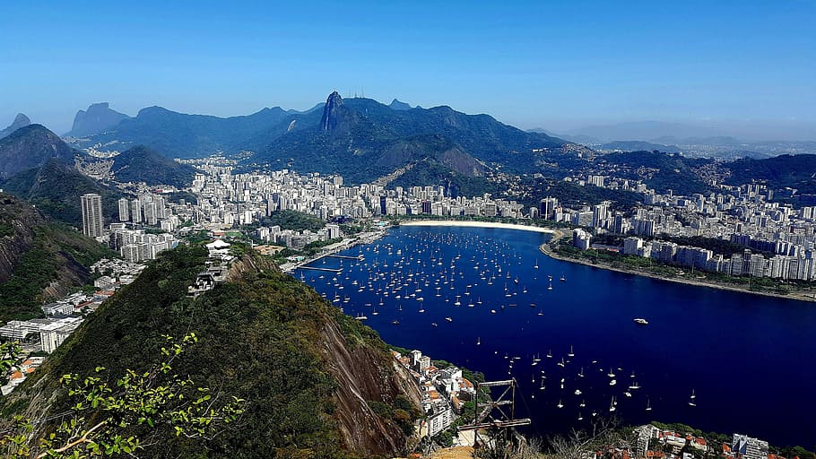 brazil, the hit was as, bread three car, copacabana beach, water, architecture, built structure, nature, mountain, building exterior
