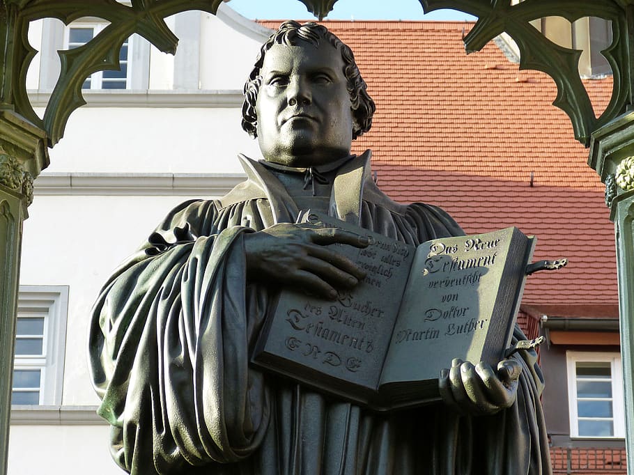 wittenberg, monument, saxony-anhalt, historically, lutherstadt, historic center, reformation, protestant, statue, figure