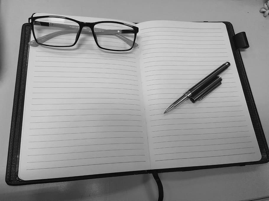 kacamata pada notebook, acara, perencana, jadwal, agenda, tanggal, rencana, penyelenggara, bulan, waktu
