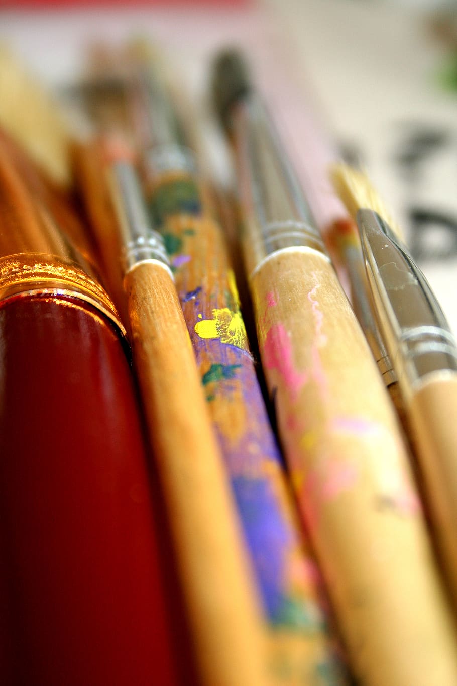 artista, pincel, pintor, arte, pintura, cor, design, passatempo, acrílico, close-up