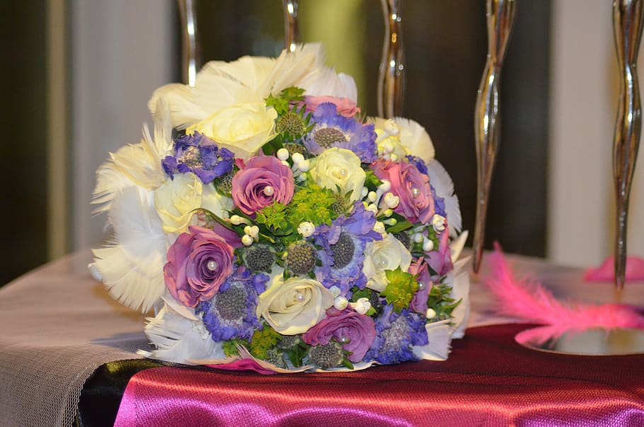 Wedding Bouquet, Table, bouquet, table wedding, wedding, event, decoration, table decoration, decoration wedding, romanticism
