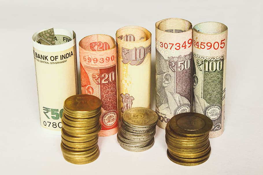 rúpia, indiana, índia, dinheiro, nota de banco, fatura, negócios, gandhi, riqueza, moeda