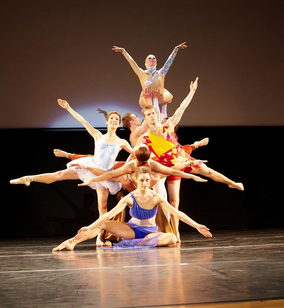 men, women dancing, stage, astro, ballet, natalia, guslistaya, dance, performance, dancers