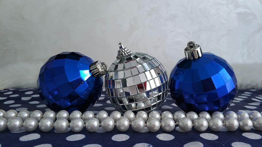 pearl colored christmas ornaments