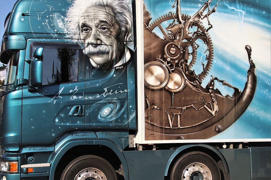genius, physics, appointment, vehicle, logistics, albert, painted, mathematician, scientists, vice