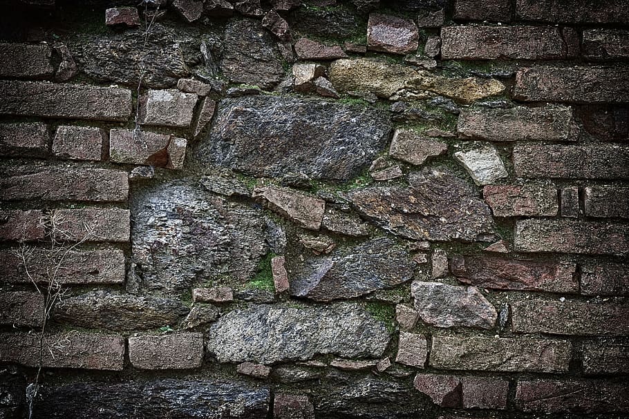 Pared, ladrillo, piedra, fondo, textura, muro de piedra, muro viejo, muro del castillo, piedras, viejo