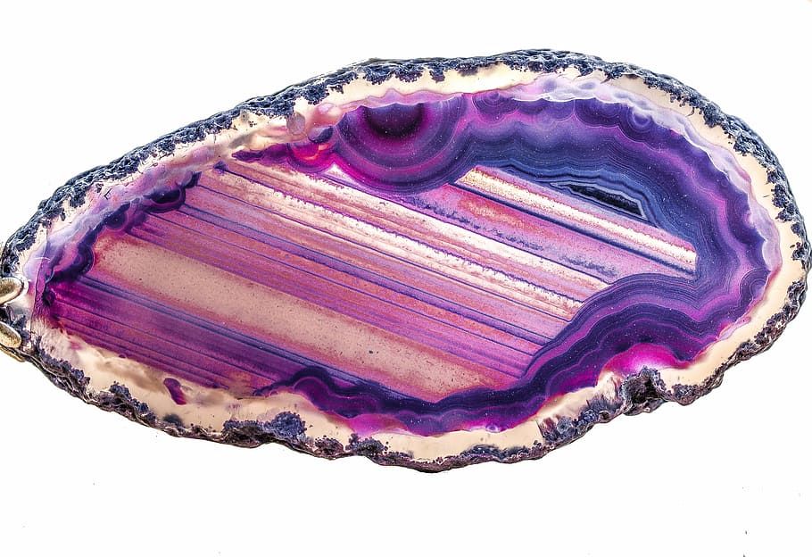 purple geode, agate, stone, gem, gemstone, mineral, birthstone, natural, semi-precious, gemology