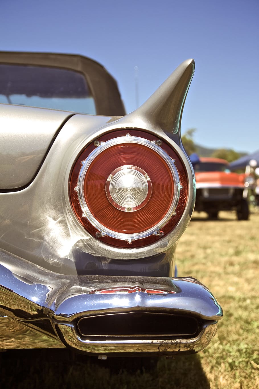 close-up photo, vehicle taillight, Cars, Hotrods, Muscle, Roadsters, Drag, old, custom, bel air