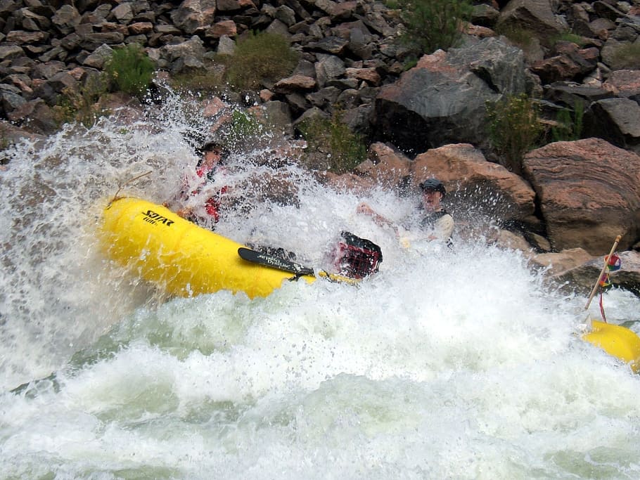 rafting, whitewater, adventure, river rafting, white water, grand canyon, water, motion, speed, sport