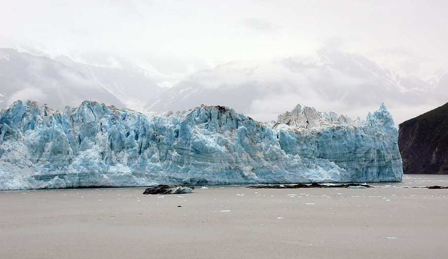 iceberg, water, cold, natural, ice, frozen, climate, landscape, glacier, coast