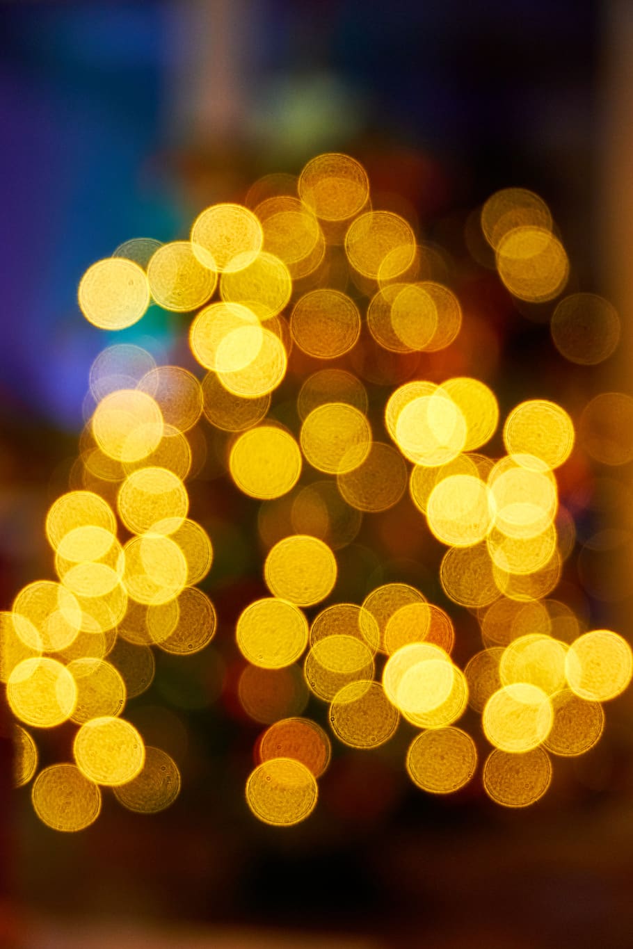 lights, christmas, tree, lighting, bokeh, background, pattern, map, design, mood