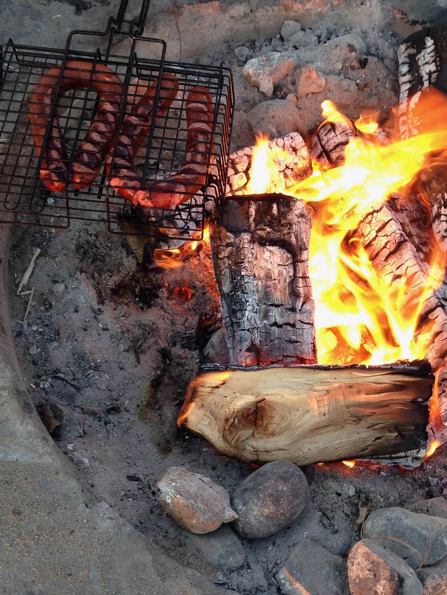 bonfire night, bonfire, fire, flame, heat, firewood, summer, evening, camping, wood