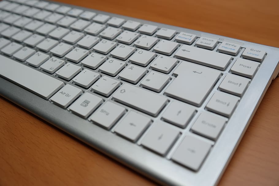 gray, apple magic keybaord, return key, return button, enter button, enter, keyboard, computer, input, keys