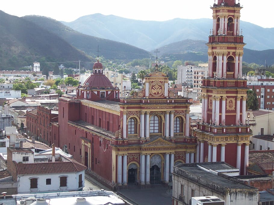 Iglesia, Argentina, ciudad, América del Sur, Salta, montañas, arquitectura, exterior del edificio, estructura construida, montaña