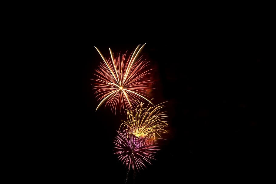 fuegos artificiales, independencia, pirotecnia, luz, feriado, julio, celebración, 4to, evento, explosión