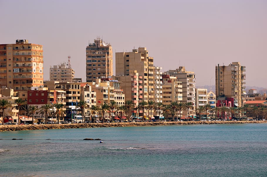 kota, laut, latar belakang, lebanon, tyros, Arsitektur, eksterior bangunan, struktur yang dibangun, air, bangunan