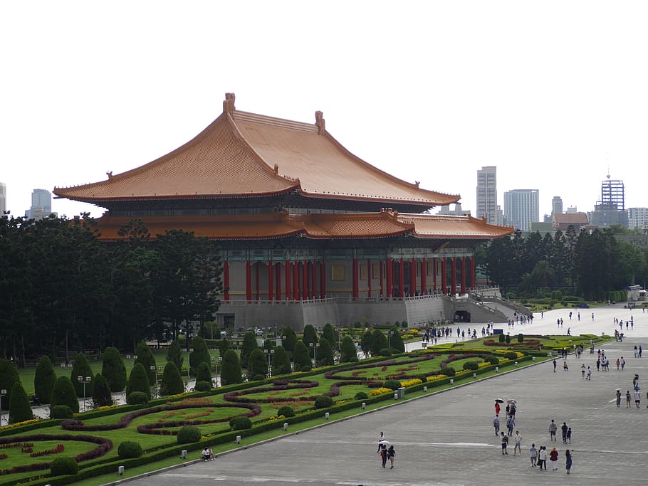 台北, 台湾, 中国の建物, 自由広場, 建築, 有名な観光, 構築された構造, 建物の外観, 建物, 空