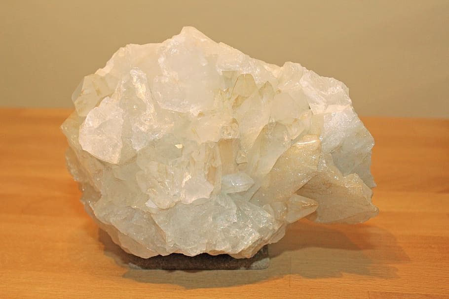 Rock Crystal, Gem, crystal, healing stone, decorative, transparent, clear, chunks of precious stones, medicine, quartz
