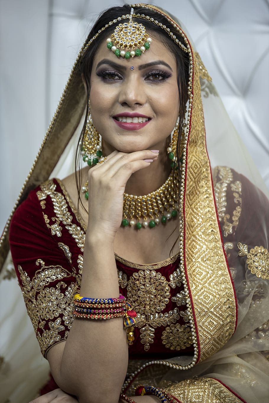 indian, model, female, fashion, woman, portrait, girl, young, bride, bridal