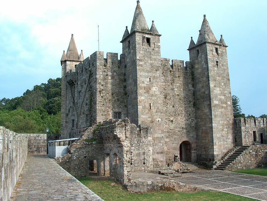 castle, medieval, Castle, Medieval, santa maria of the fair, medieval castle, portugal, fortress, history, torres, travel destinations