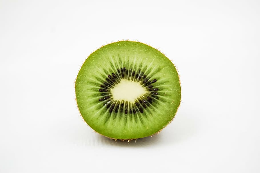 rebanada, verde, kiwi, fruta, vitaminas, mitad, fresco, la riqueza de, frutas del sur, alimentos