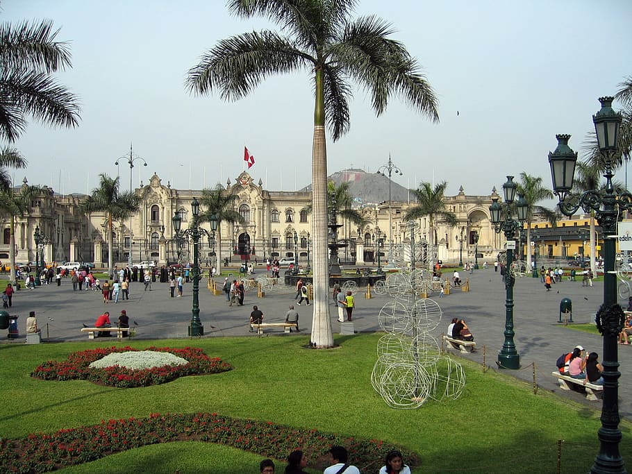 governor, palace, lima, peru, Governor's Palace, Lima, Peru, photos, governors palace, public domain, trees