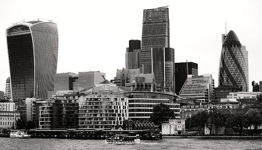 Londres, rascacielos, arquitectura, edificio, horizonte, ventana, ciudad, fachada, edificio de oficinas, urbano