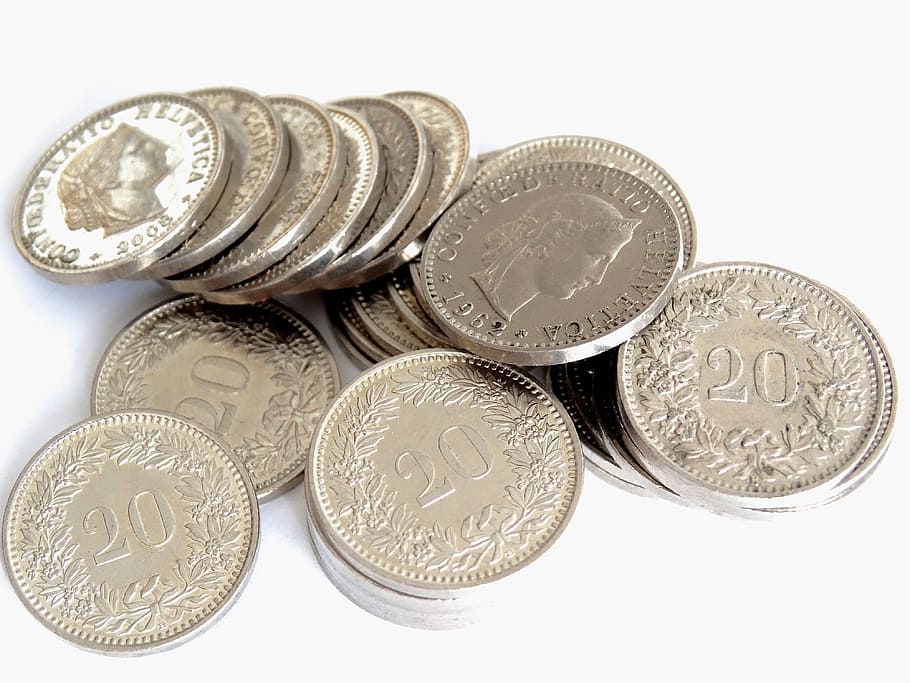 ronda moneda de color plata, dinero, monedas, impuestos, finanzas, moneda, metal, especie, banco, dinero metálico