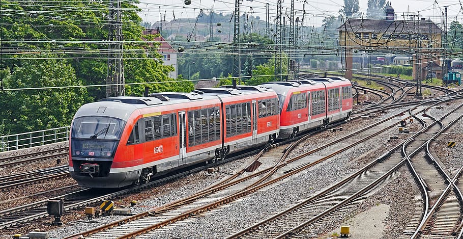 diesel railcar, double unit, siemens, desiro, br642, br 642, regional train, regional traffic, prior to course, neustadt an der weinstraße