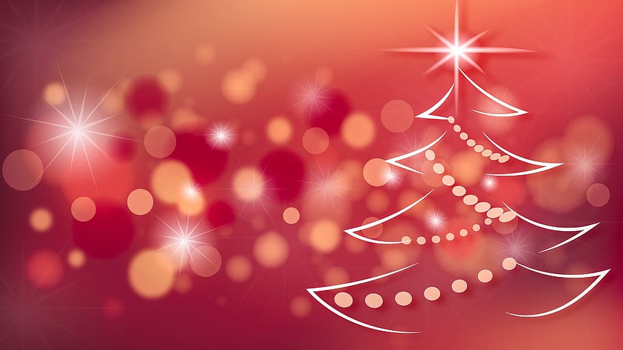 ilustración del árbol de navidad, fondo, navidad, fondo de navidad, decoración, vacaciones, invierno, celebración, nieve, año