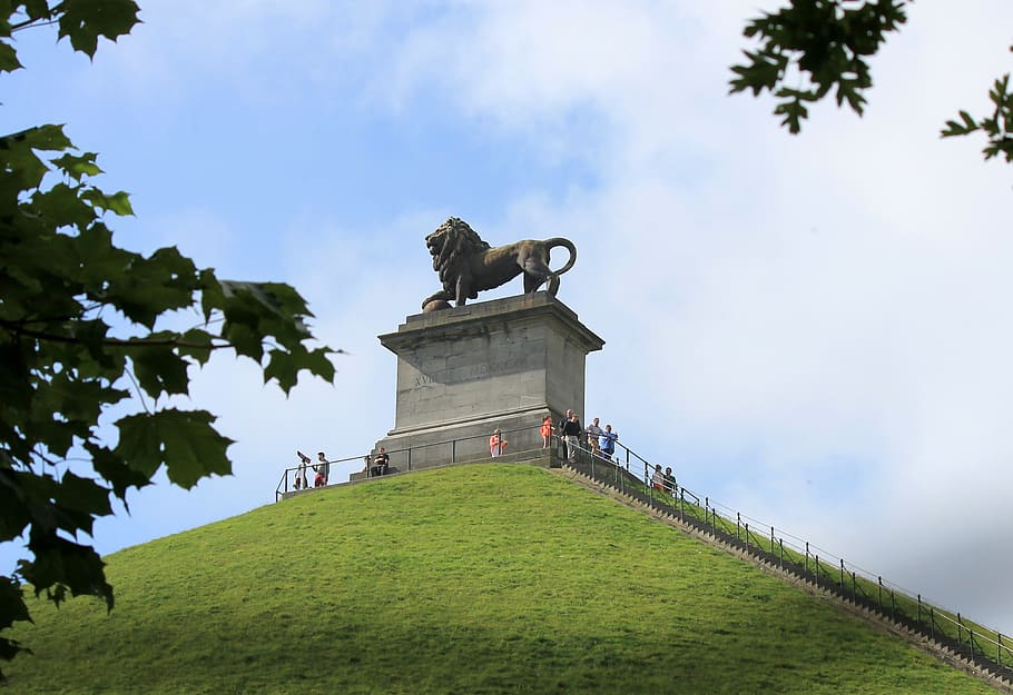 Waterloo, Bélgica, Napoleón, memorial, historia, Wellington, monumento, colina, Bonaparte, campo de batalla