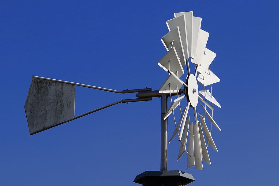 Molinillo de viento, viento, giro, energía, energía eólica, rueda, cielo, molinos de viento, planta de energía eólica, rotor