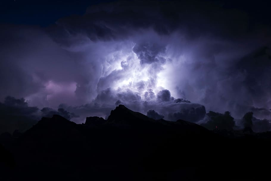 storm clouds, angry, sky, Switzerland, clouds, public domain, storm, weather, nature, dark