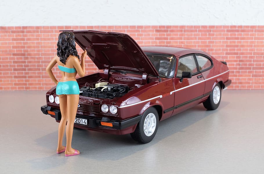 Model Car, Ford, Capri, Capri, Model, Diorama, ford, capri, model, auto, oldtimer, toys