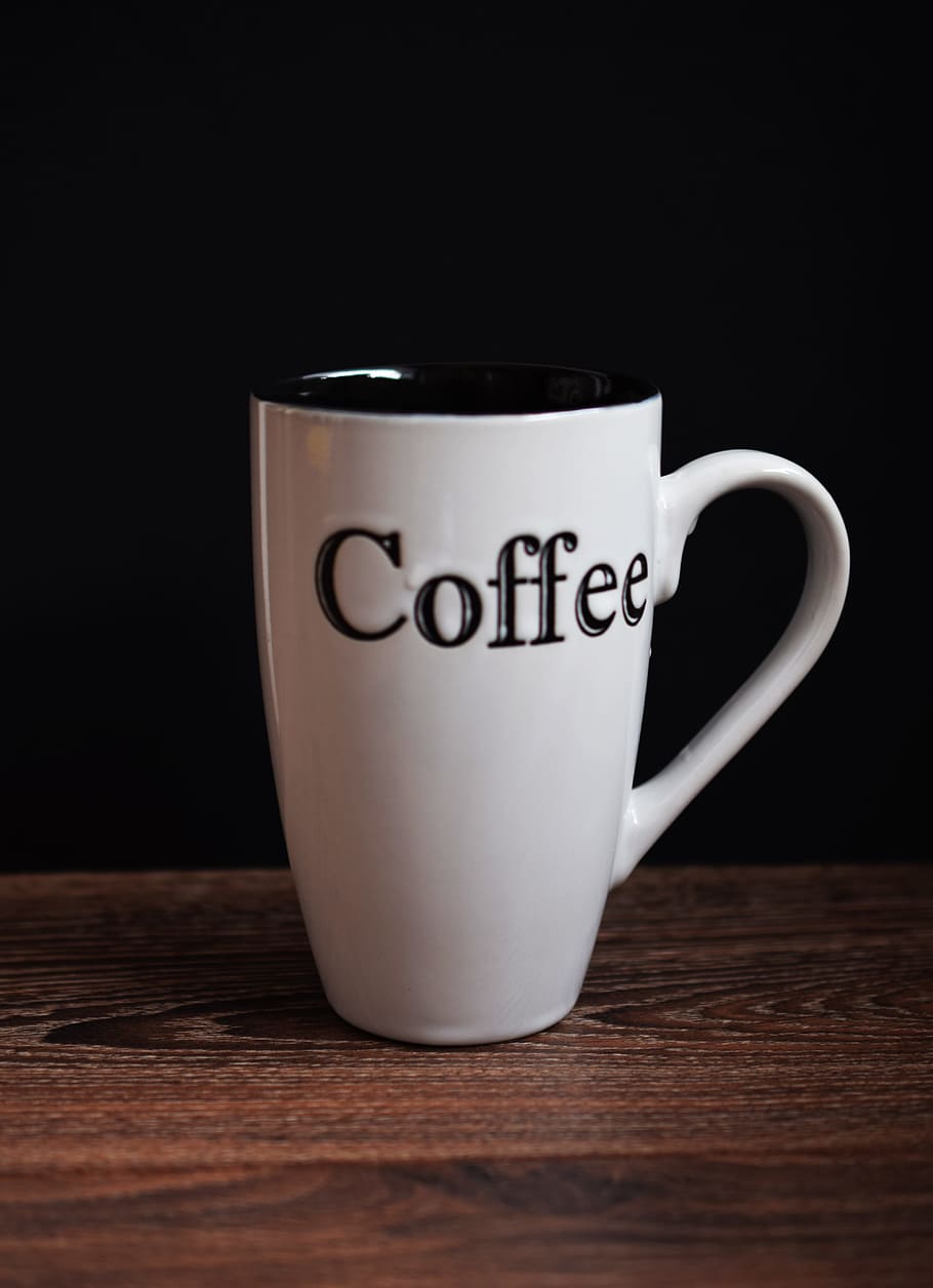 커피, 컵, 비문, 아침, 흰색, 얼굴, 음주, 커피-음료, 커피 컵, 음식 및 음료