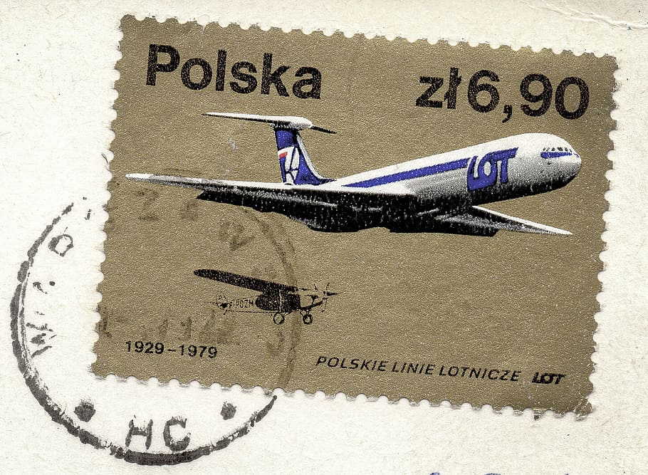 polska poster stamp, postcard, stamp, postmark, ink, envelope, travel, letter, postage, post