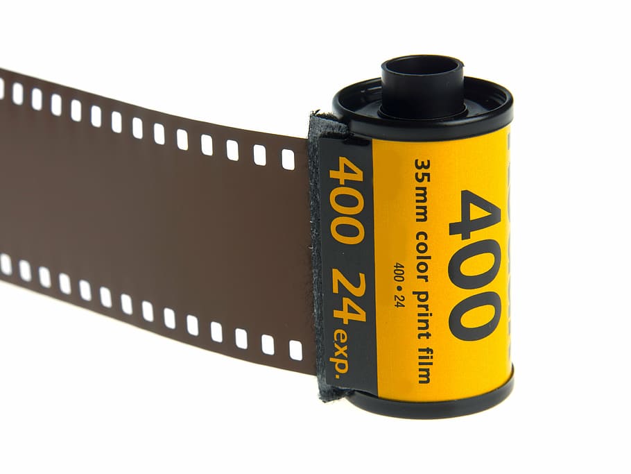 400 camera film, celluloid, film, 35mm, iso, black, camera, photography, professional, optical