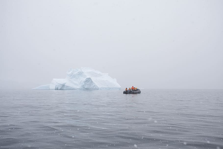 naturaleza, agua, hielo, berg, gente, mar, temperatura fría, frente al mar, iceberg - formación de hielo, belleza en la naturaleza