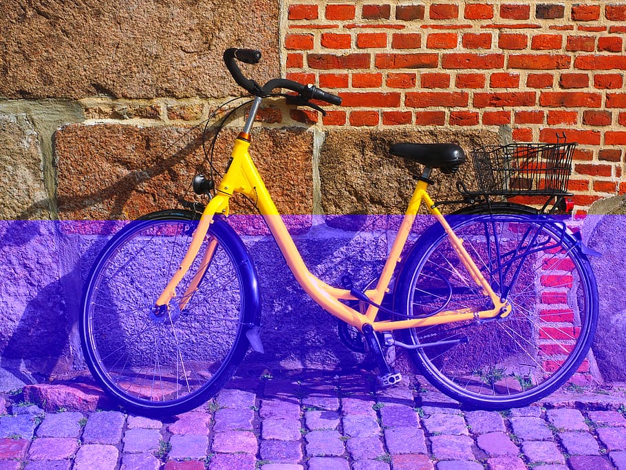 wheel, cycling, cycle, bicycle basket, post bike, postrad, post-bike, sylt, mobility, environmentally friendly