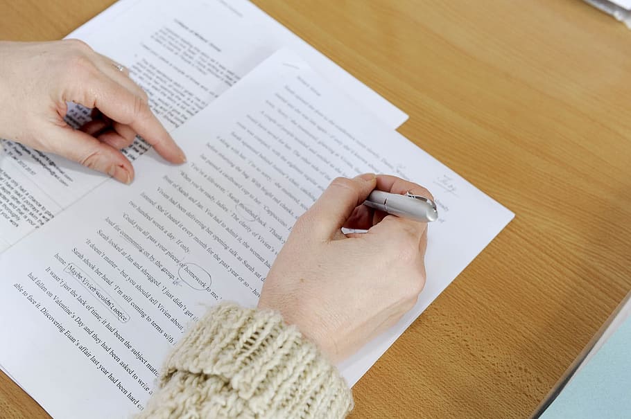 person holding pen, creative, writing, editing, library, paper, write, pen, human hand, hand