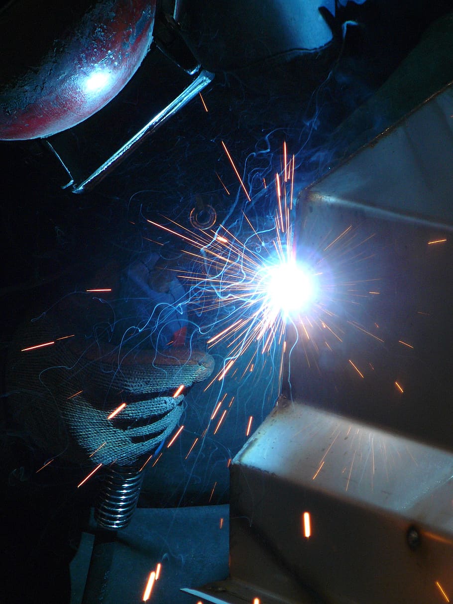 welding, blue, work, industry, manufacturing, metal, machine, metalworking, cnc, steel
