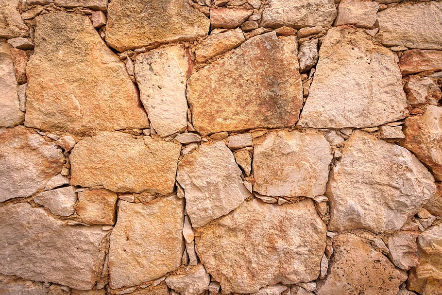 dinding, pasangan bata, batu alam, tua, batu, struktur, fasad, latar belakang, bingkai penuh, padat