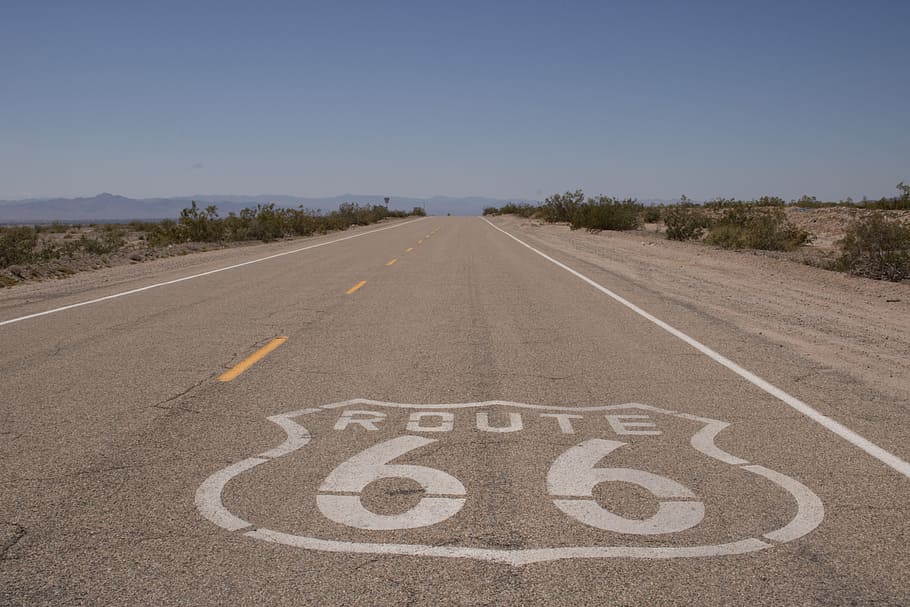 Route 66, Road, Highway, Sign, 66, route, highway, sign, america, usa, travel