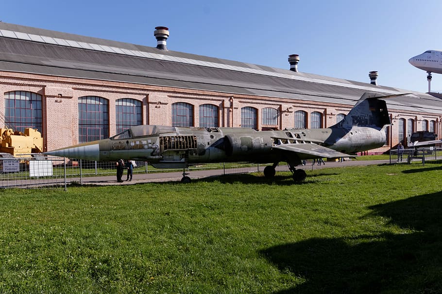 Aircraft, Lockheed F-104, Starfighter, lockheed f-104, starfighter, museum, technology, technik museum speyer, aviation, fly, historically