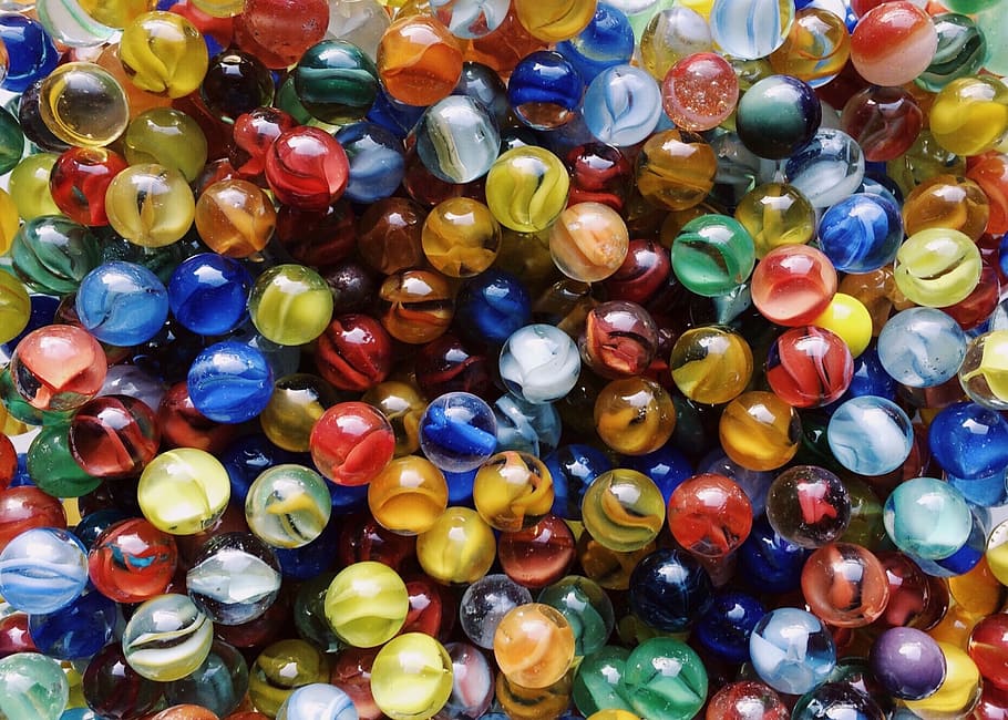 Marbles Glass Colorful Colors Game Multi Colored Large Group Of