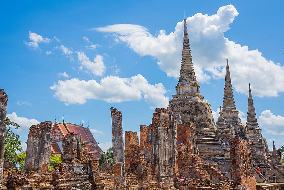 thailand sightseeing, castle, Thailand, Sightseeing, Castle, thailand sightseeing, archaeological site, architecture, sky, religion, history