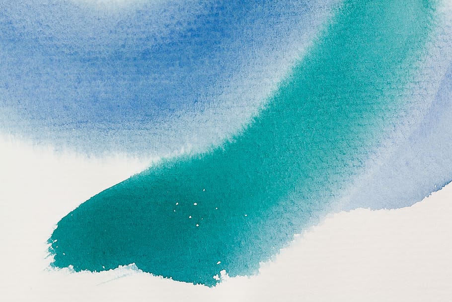 水彩 ペンキ 背景 色 ウェット ラン ターコイズ ブルー ペイント イメージ Pxfuel