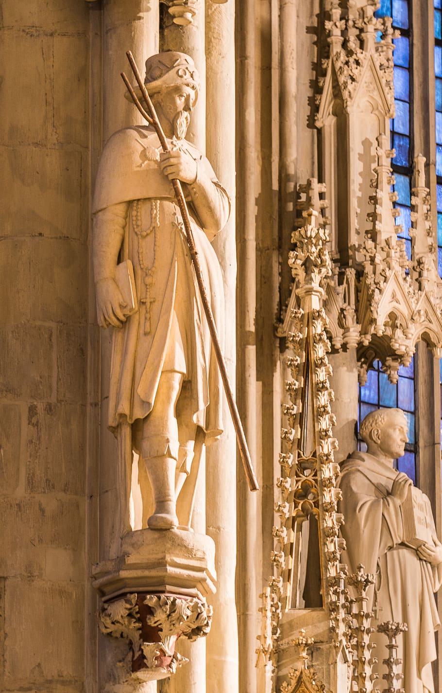travel, architecture, church, sculpture, cathedral, münster, lamberti, james, sand stone, figure